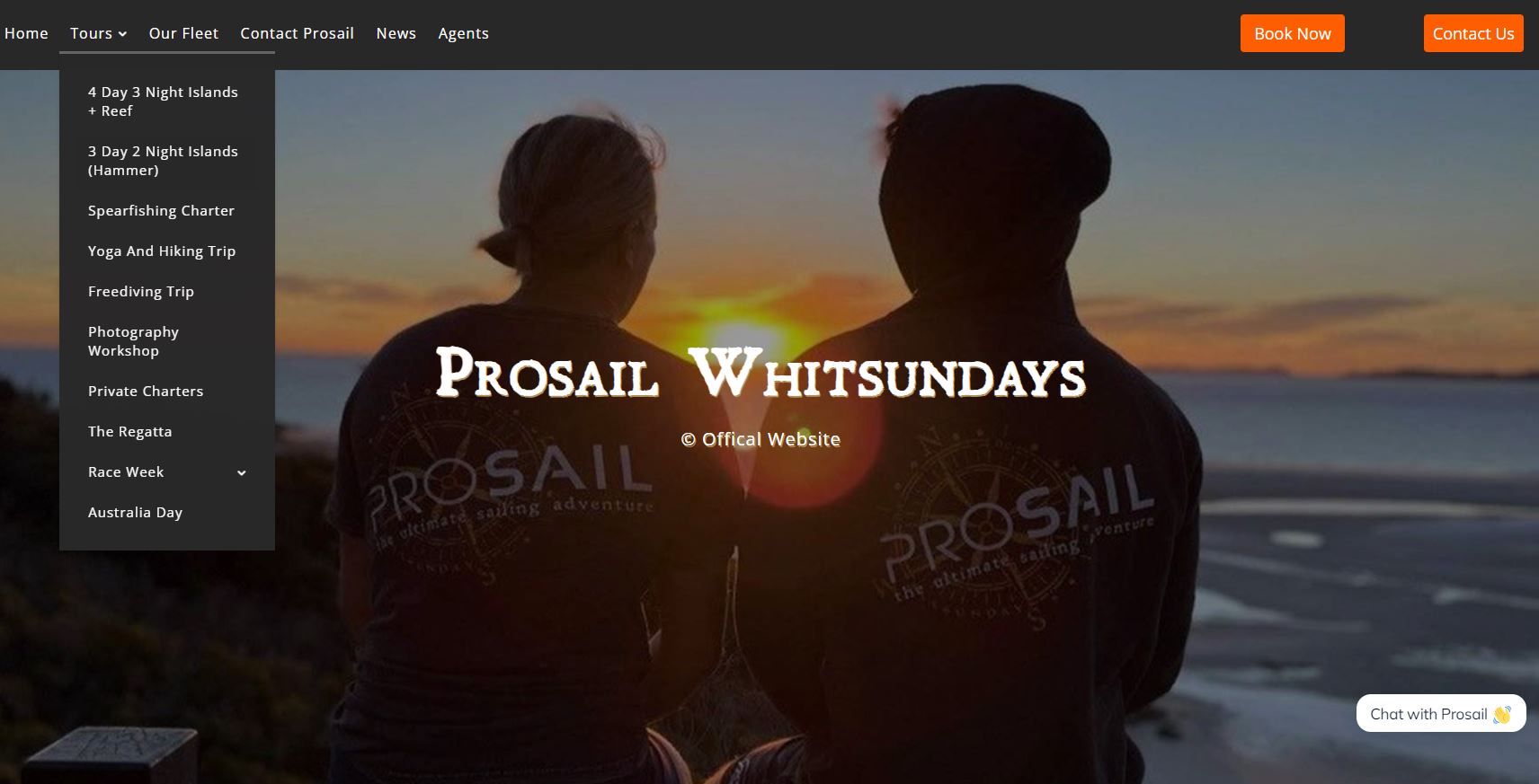 Prosail Whitsundays Website Design